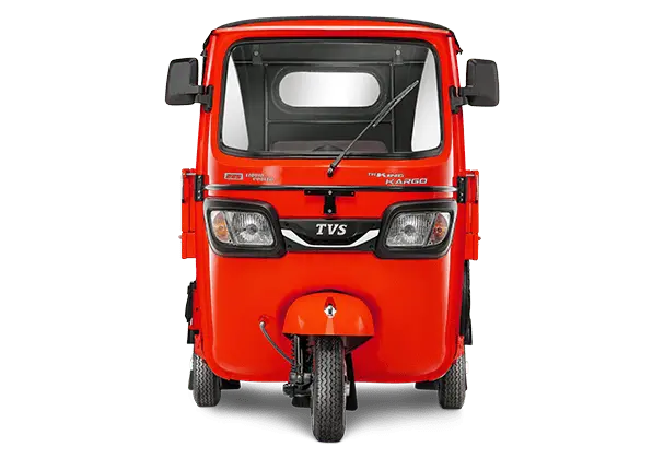 TVS King Kargo Red Front View