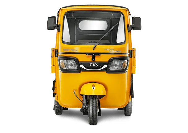 TVS King Kargo Yellow Front View