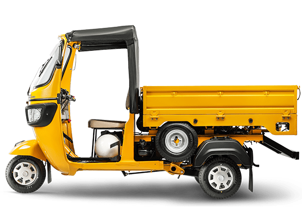 TVS King Kargo Yellow Left View