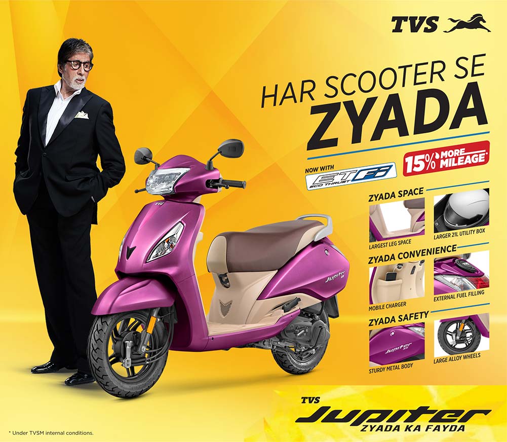 TVS Jupiter ZX BSVI Features, Colours, Technical Specifications