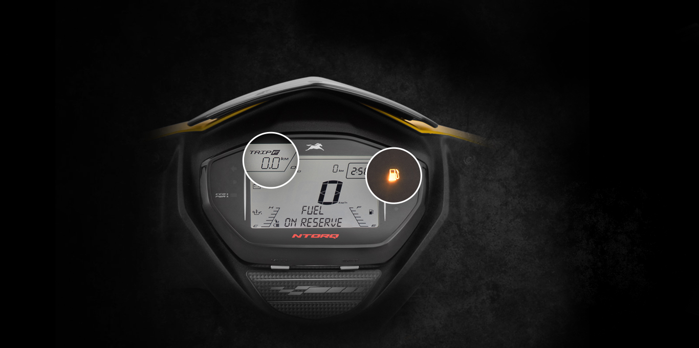 TVS Ntorq 125 Low Fuel Indicator LED