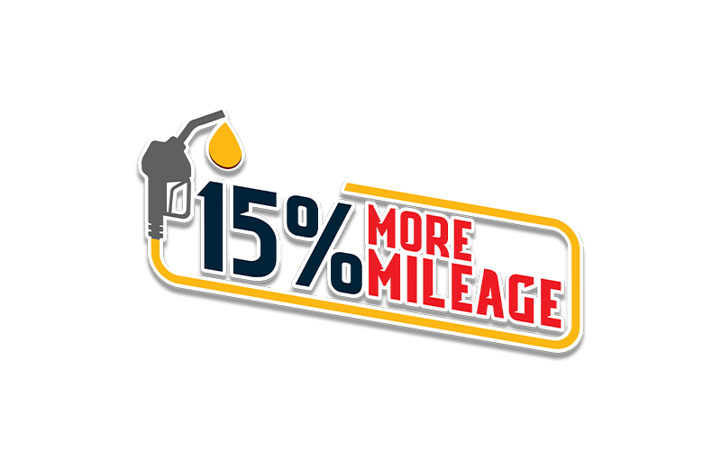 15% More Mileage