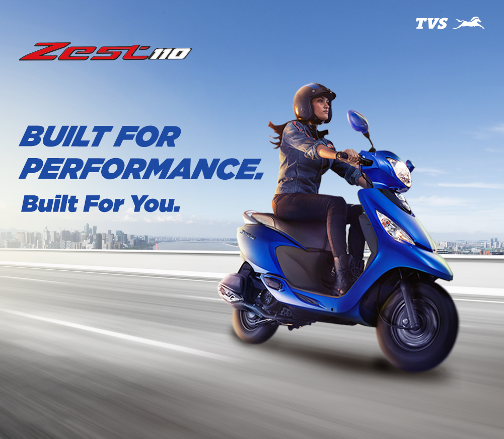 TVS Scooty Zest 110 Price, Specification, Mileage, Colours